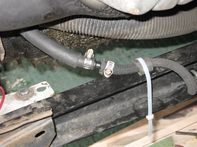 new joint in the fuel line